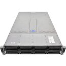 Intel R2208WFTZS H2000 2U 4 Node Server Chassis 2x PSU 12x Caddy