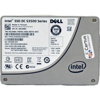 Intel SSD DC 3500 Series 300GB SATA III 6GB/s SSDSC2BB300G4T