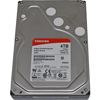 Toshiba 4TB 3,5" 7,2K 6G SATA III Festplatte HDWE140UZSVA