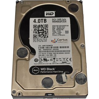 Western Digital HDD Festplatte 4TB 3.5" 7,2K SATA 6G WD4003FZEX
