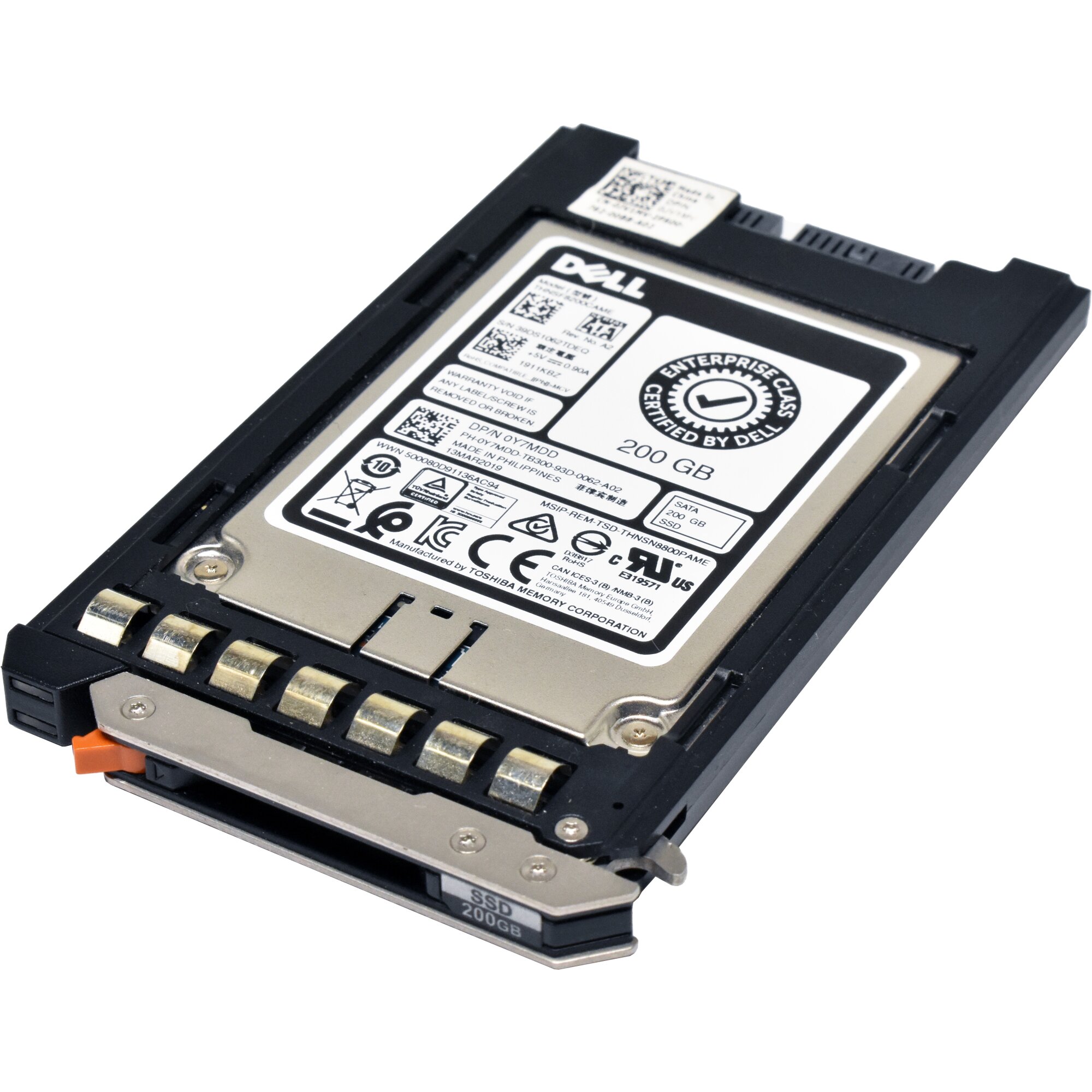 Dell Toshiba 200GB 0Y7MDD THNSF8200CAME 1.8 6G SATA SSD PowerEdge M830 M630 M430 Blade