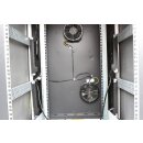 Knürr 24H E+Lüfter 230V A3C40084361 Server Rack B79cm x H129cm T100cm +Control Unit 4x Power Strips