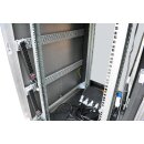 Knürr 24H E+Lüfter 230V A3C40084361 Server Rack B79cm x H129cm T100cm +Control Unit 4x Power Strips