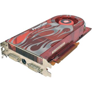 PowerColor HD2900XT 1GB DDR4 AMD ATI Radeon HD 2900 XT Graphics Card R600 1GB GDDR4 PCIe 1.0 x16 S-Video 2x DVI