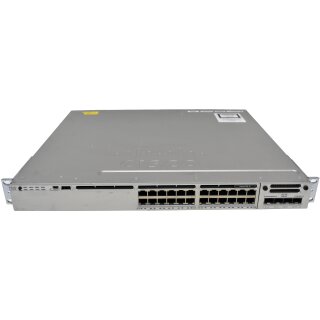 Cisco WS-C3850-24T-S 24-Port Stackable Gigabit Ethernet Switch + Modul C3850-NM-4-1G