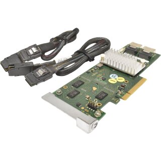 Fujitsu D2616-A22 GS1 6Gb PCle x8 SAS Raid Controller +2x SAS Kabel LP