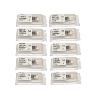 10x Arista Original GBIC SFP-10G-SRL 10Gbps SFP+ 850nm 100m XVR-10002-20 Rev: B0 Neu