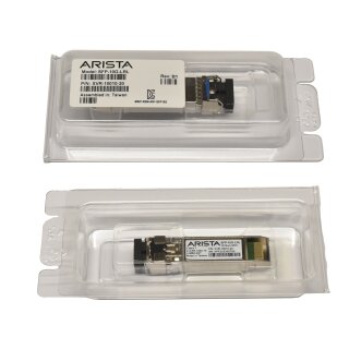 2x Arista Original GBIC SFP-10G-LRL 10Gbps SFP+ 1310nm 1km XVR-10010-20 Rev: B1 Neu