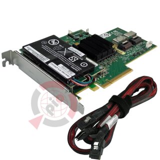 LSI IBM MR SAS 8708E 3 Gb/s PCIe x8 RAID Controller FRU 43W4297 + Kabel + BBU