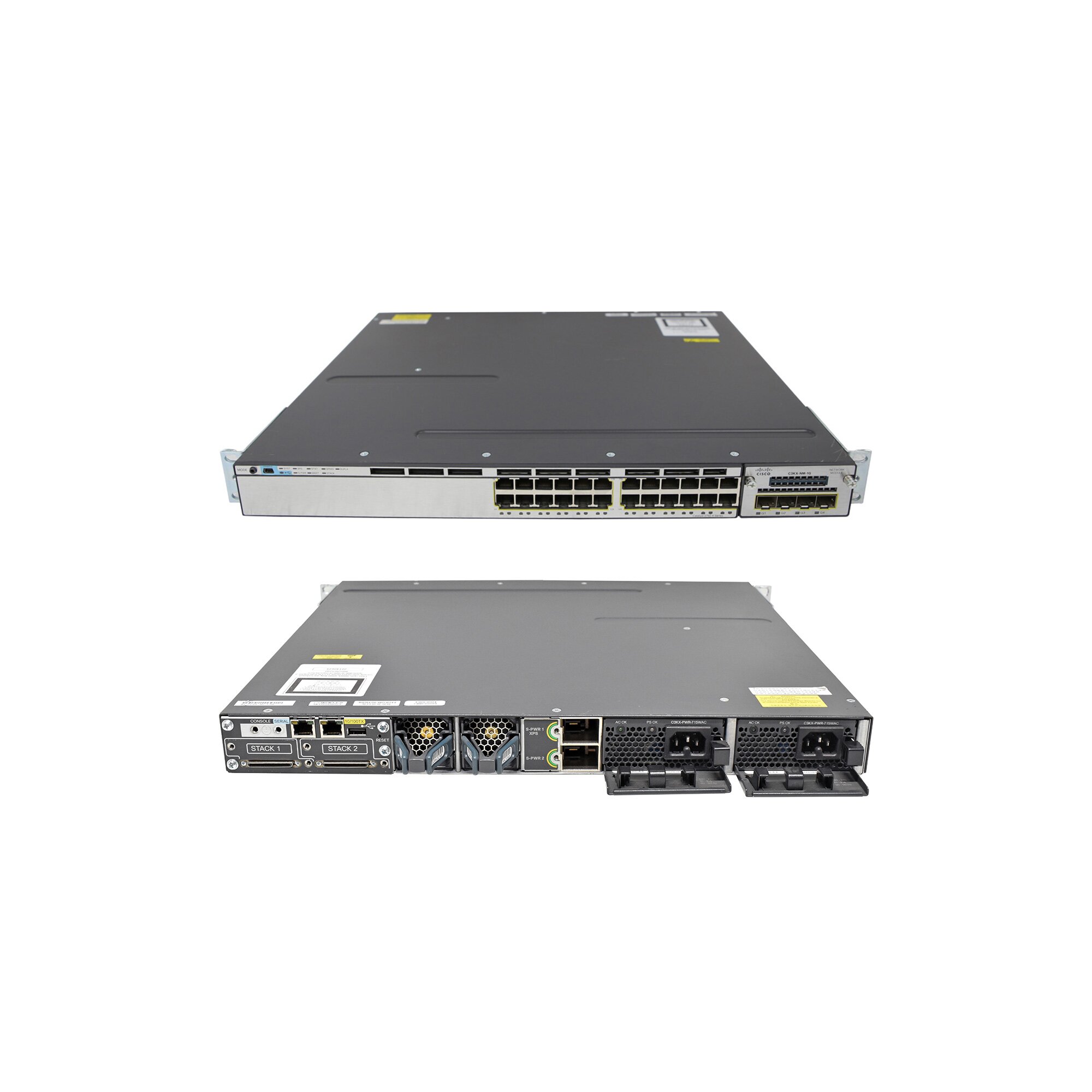 Cisco Catalyst WS-C3750X-24P-S 24-Port Stackable PoE GE Switch ...