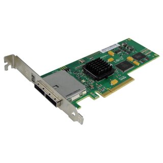 LSI SAS3801E-HP dual 3 Gb SAS PCI Express x8 Server Adapter HP SP# 489103-001 FP