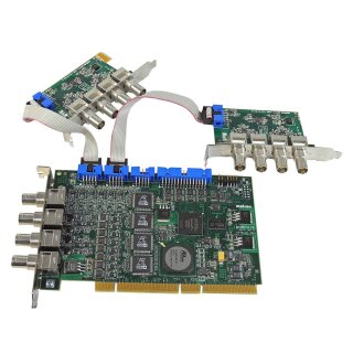 Matrox Morphis MOR/4VD + 2x MOR-4COMP Frame Grabber Card / Bilddigitalisierer