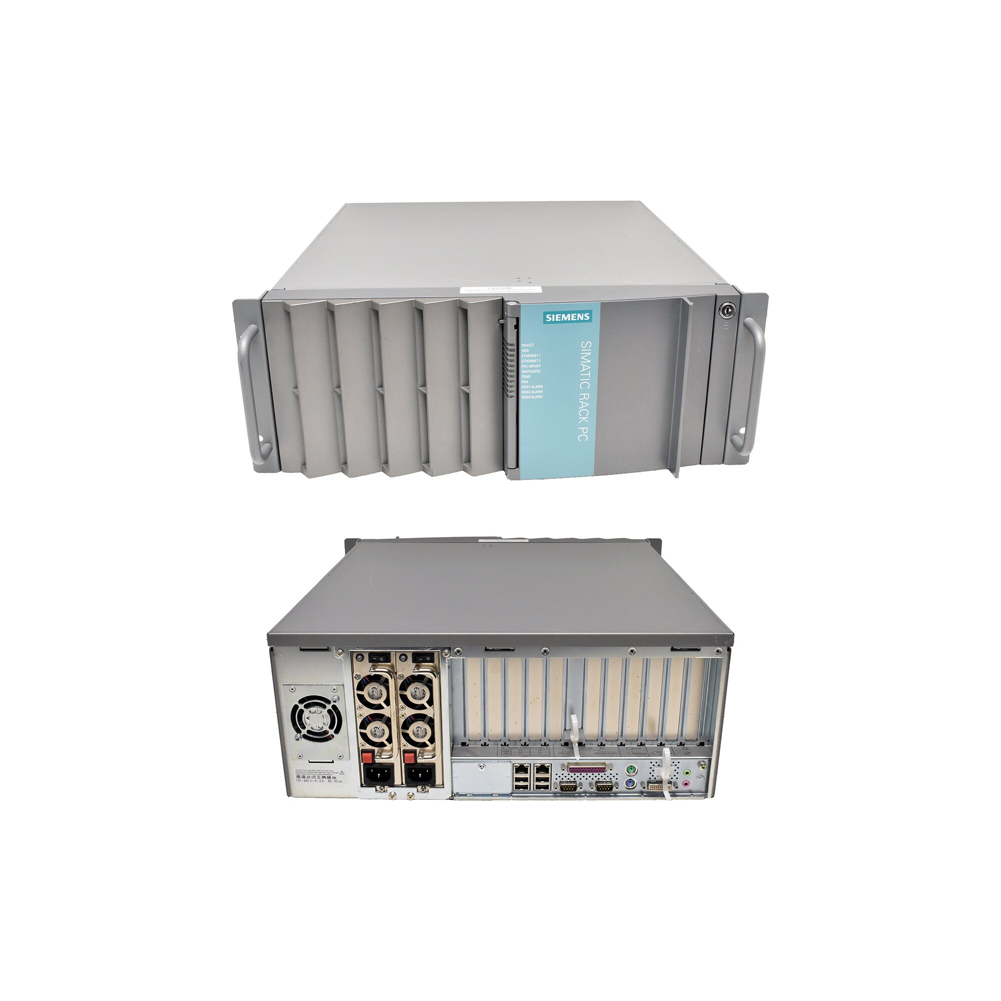 Siemens Simatic IPC847C Core i7-610E CPU 2,53GHz 8GB RAM DDR3 2x PSU 2x ...