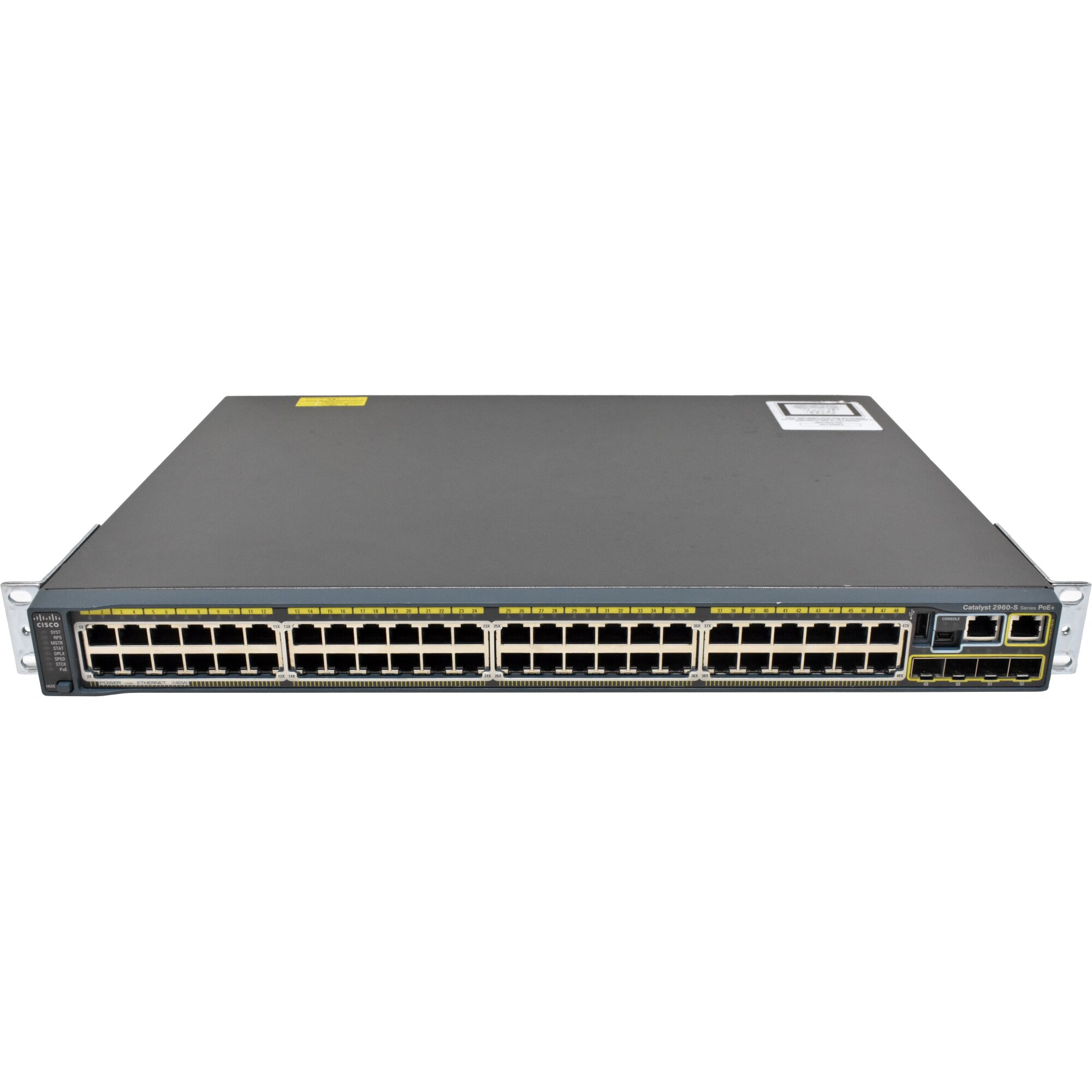 Switch Cisco WS-C2960S-48FPS-L – Gigabit PoE, 52 Porte, Rack-mount, Usato