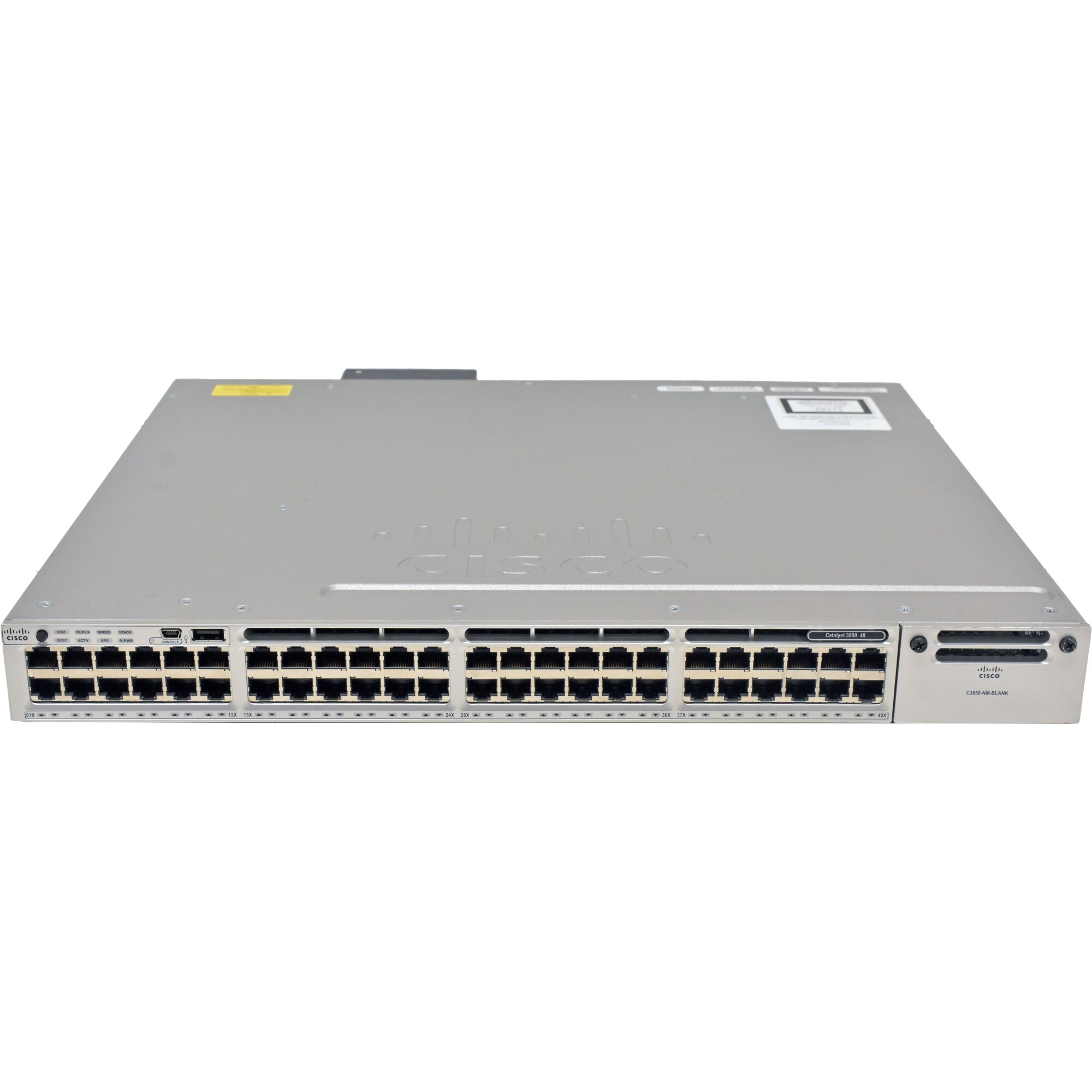 Cisco WS-C3850-48T-L 48-Port 1G RJ-45 stackable GE Switch +Stack Cable ...