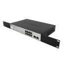 D-Link DGS-1210-10MP 8-Port PoE RJ-45 GE Switch 2x SFP Front panel damaged