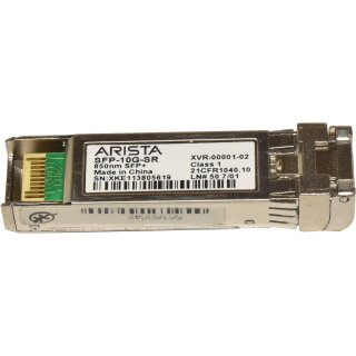 Arista GBIC SFP-10G-SR 10G SFP+ 850nm 400m SR SW XVR-00001-02