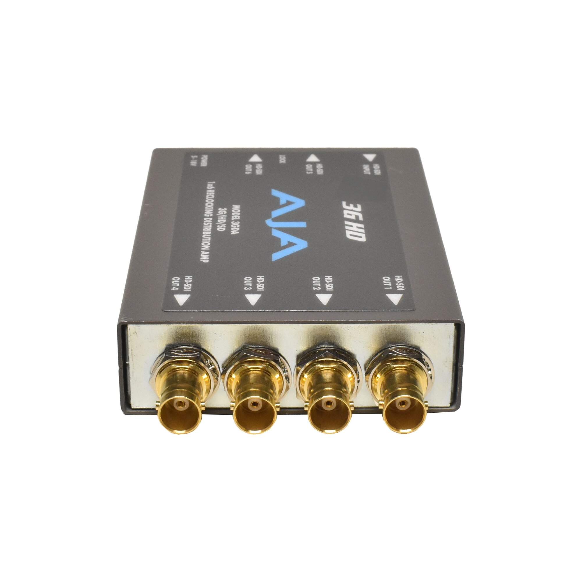 AJA 3GDA 1x6 3G/HD/SD Reclocking Distribution Amplifier Video System ...