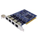 Digium B410P 4-Port PCI 2.2 BRI ISDN TE /  NT Card...