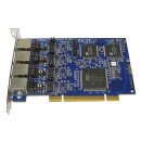 Digium B410P 4-Port PCI 2.2 BRI ISDN TE /  NT Card für Asterisk Telefonanlage