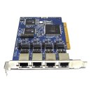 Digium B410P 4-Port PCI 2.2 BRI ISDN TE /  NT Card für Asterisk Telefonanlage
