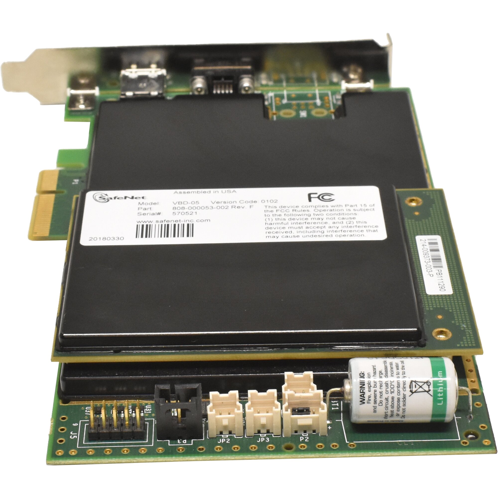 SafeNet VBD-05 ProtectServer PCIe x4 Hardware Security Module 808 ...