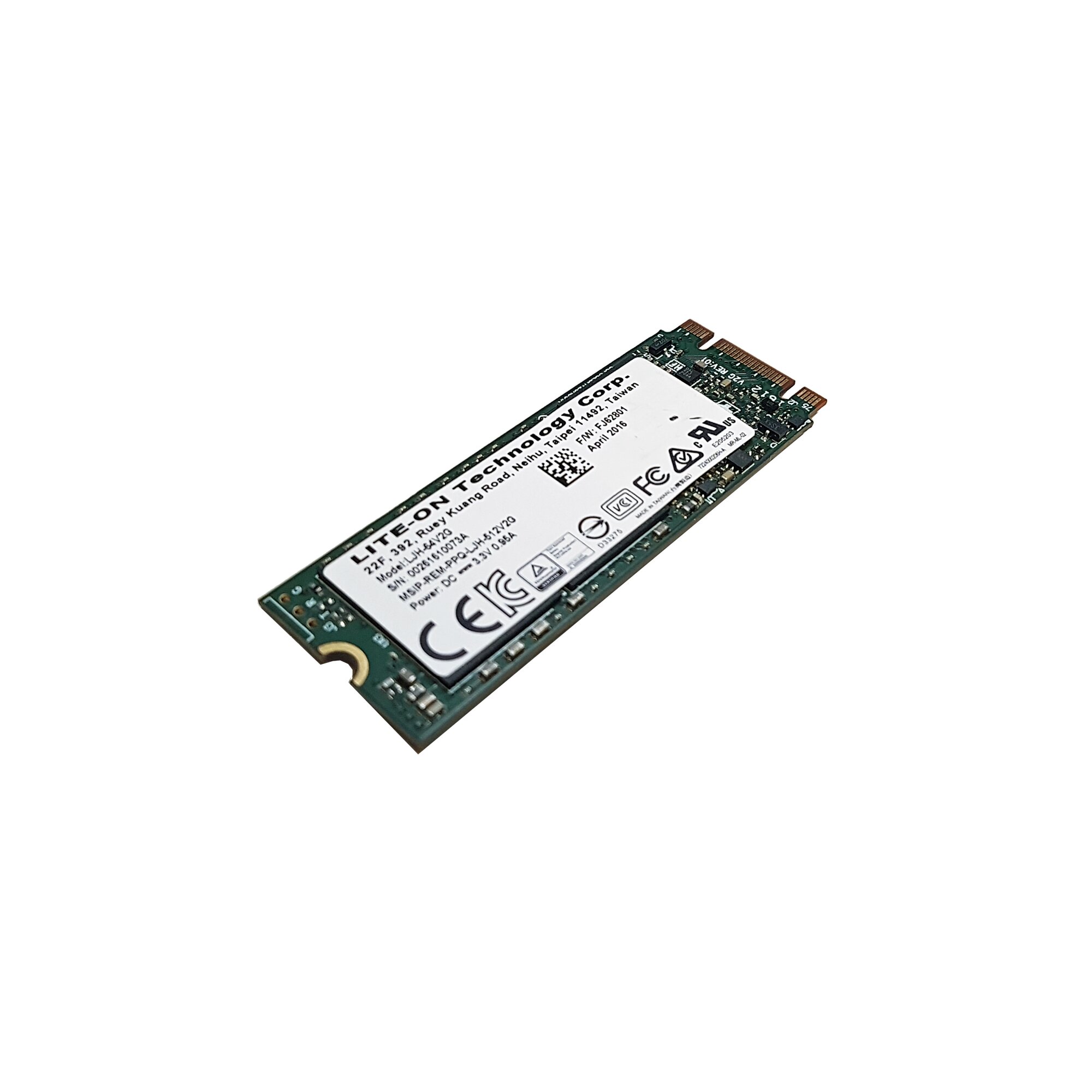 LITE-ON LJH-64V2G 2260 SATA 64GB SSD Card for Laptops/Notebooks