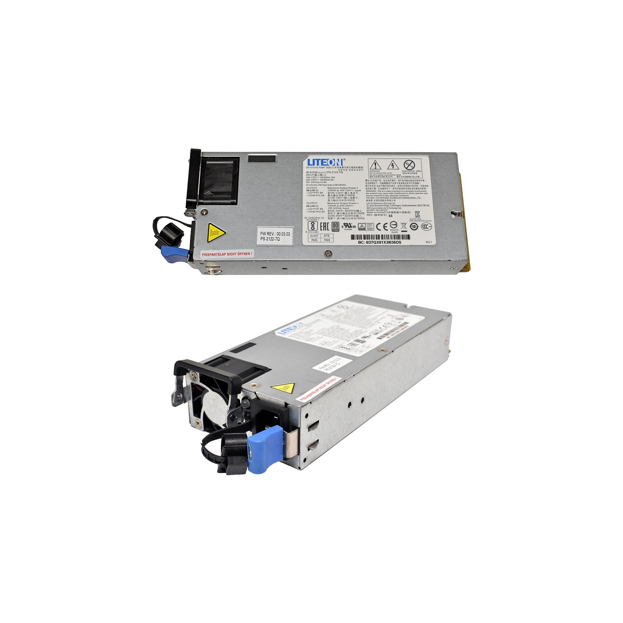 Quanta Server Power Module LiteOn PS-2122-7Q 1000W / 1200W Power Supply 80 Plus Platinum für ...