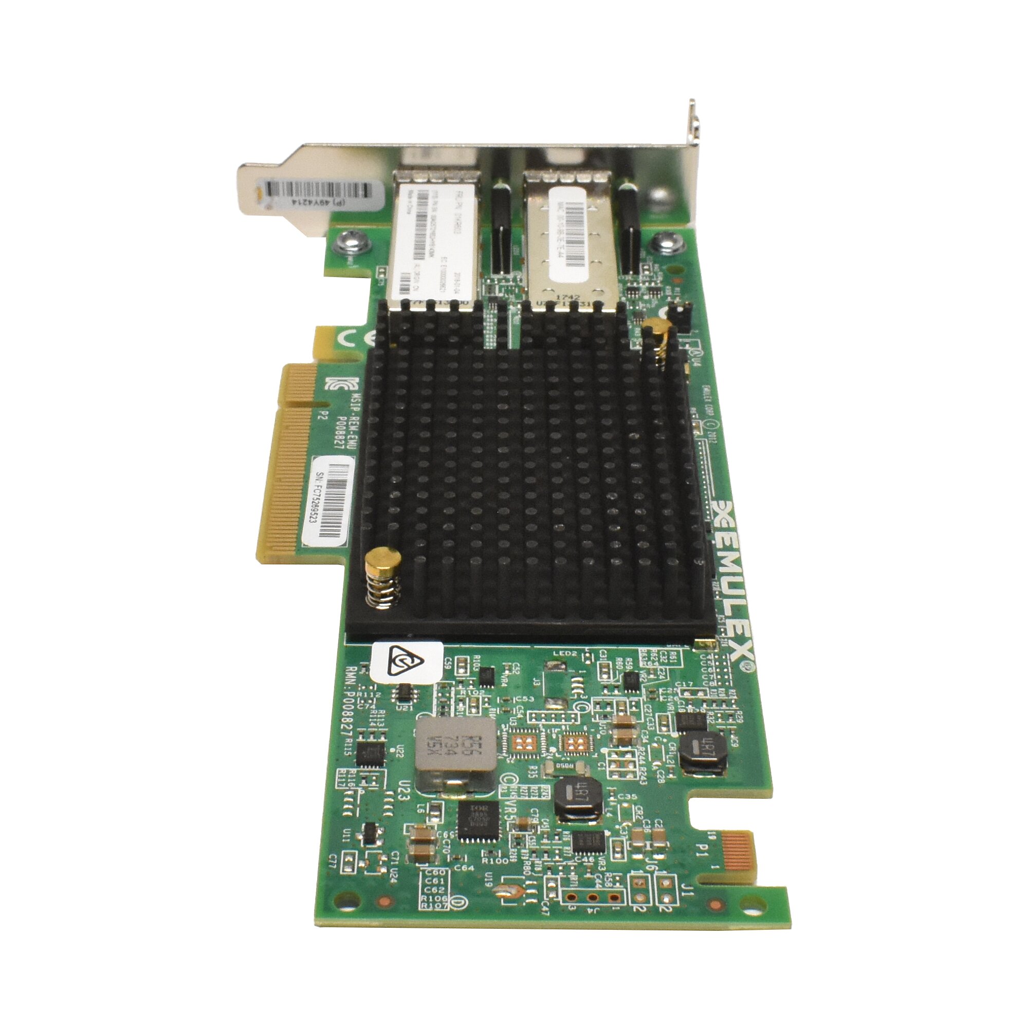 Lenovo Emulex LPE-12002 VFA5.2 Dual-Port SFP+ 10Gb PCIe x8 Controller ...