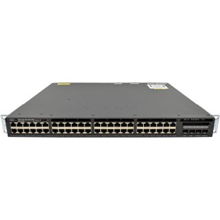 Cisco Catalyst WS-C3650-48PD 48-Port RJ-45 PoE+ GE Switch 2x 1G SFP 2x 10G SFP+ 2x PSU +Rack Ears