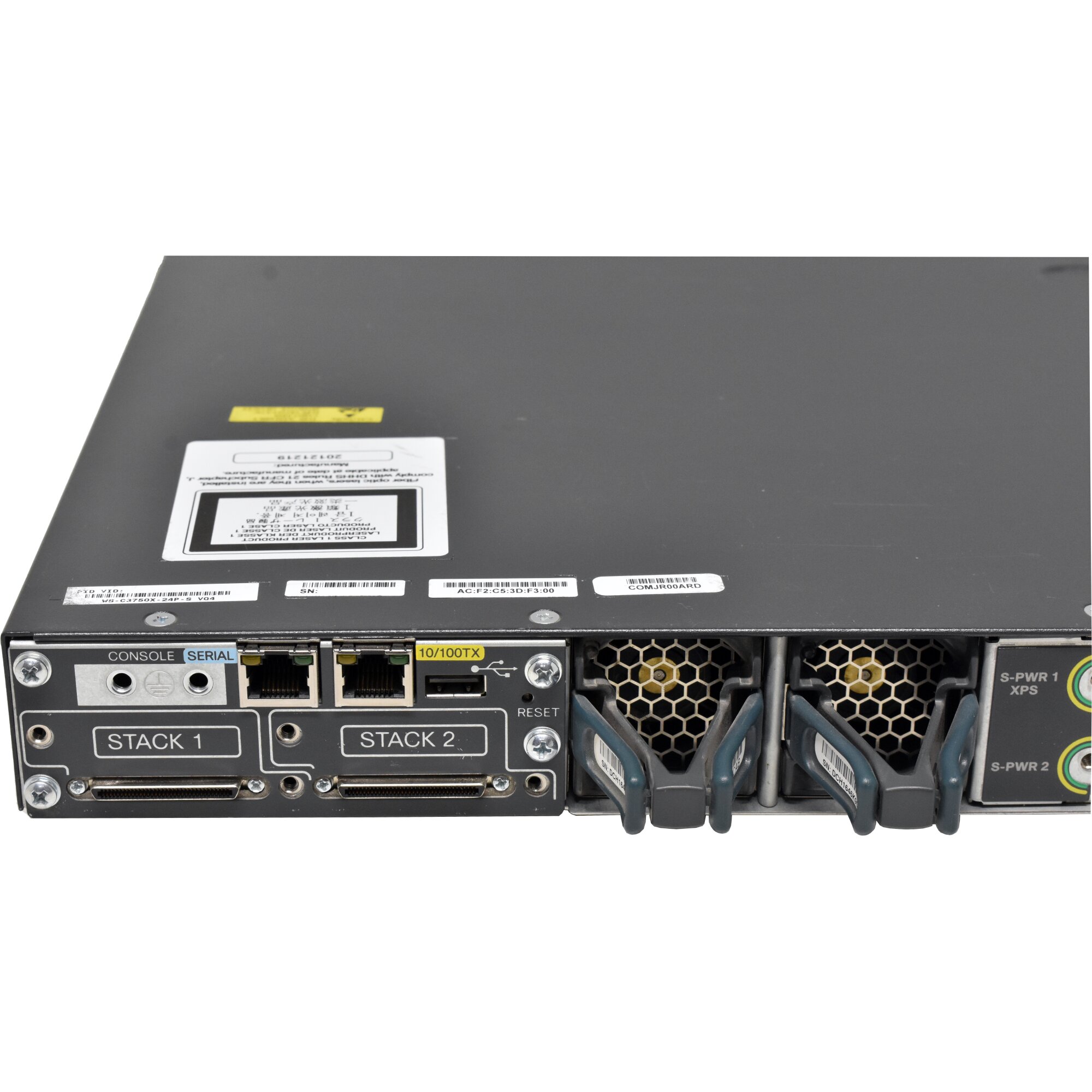 Cisco Catalyst WS-C3750X-24P-S 24-Port Stackable PoE GE Switch +Network ...