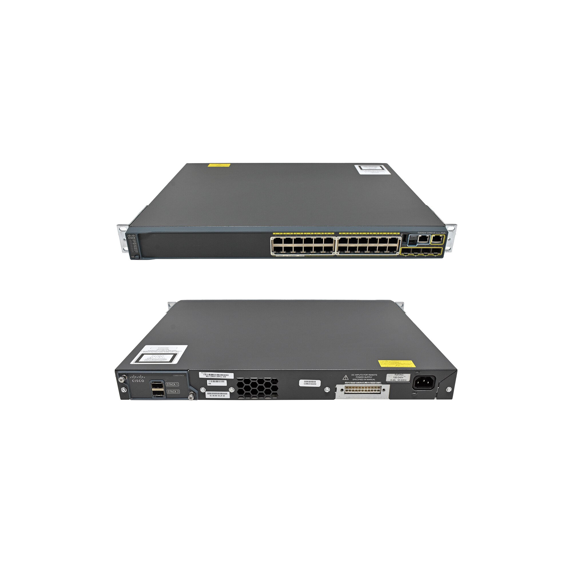Cisco Catalyst WS-C2960S-24PS-L 24-Port PoE+ GE Switch 4x SFP +Stack ...