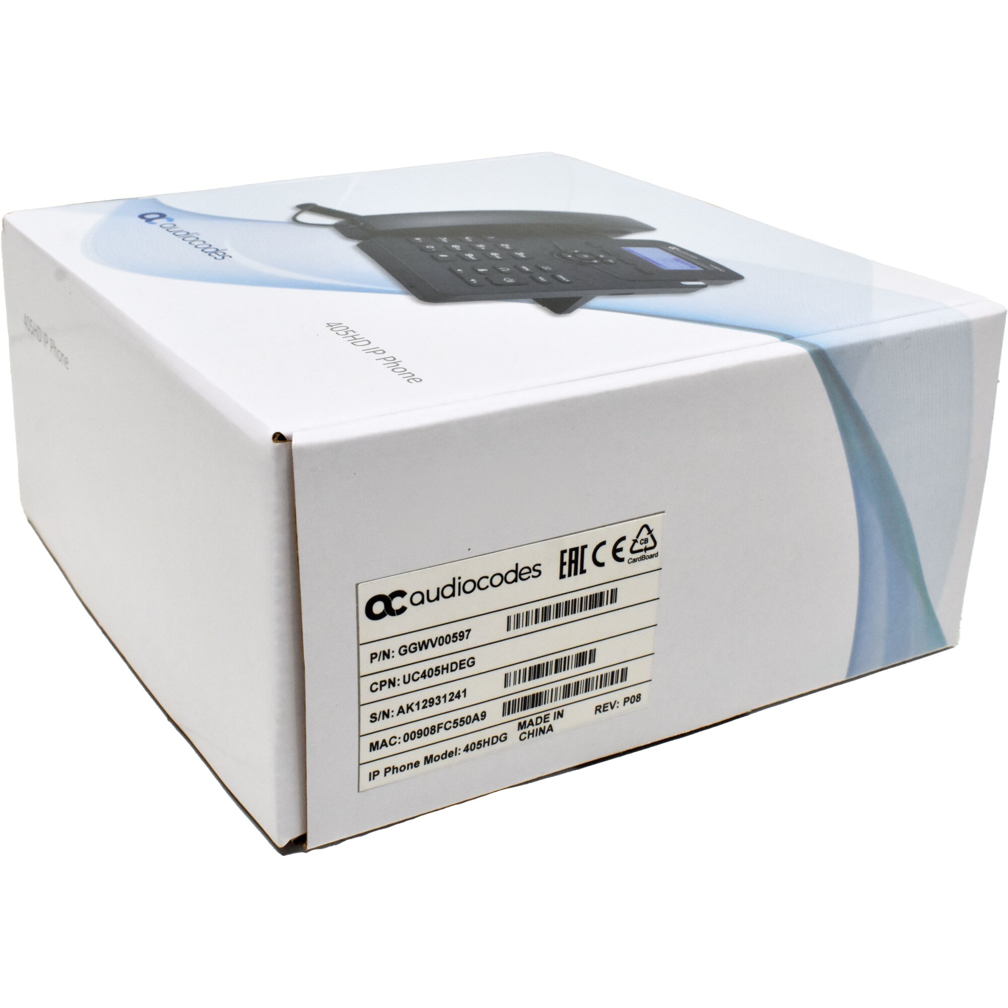 Audiocodes 405HD IP Phone black PoE Systemtelefon GGWV00597 LCD Display ...