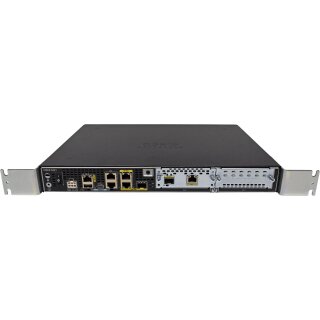 Cisco 4300 Series ISR4321/K9 GE Integrated Services Router +WAN NIM-1GE-CU-SFP no AC Adapter Rack Ears