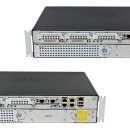 Cisco 2911 CISCO2911/K9 3-Port RJ-45 GE Integrated Services Router +Module VIC2-2BRI-NT/TE no Front Bezel +Rack Ears