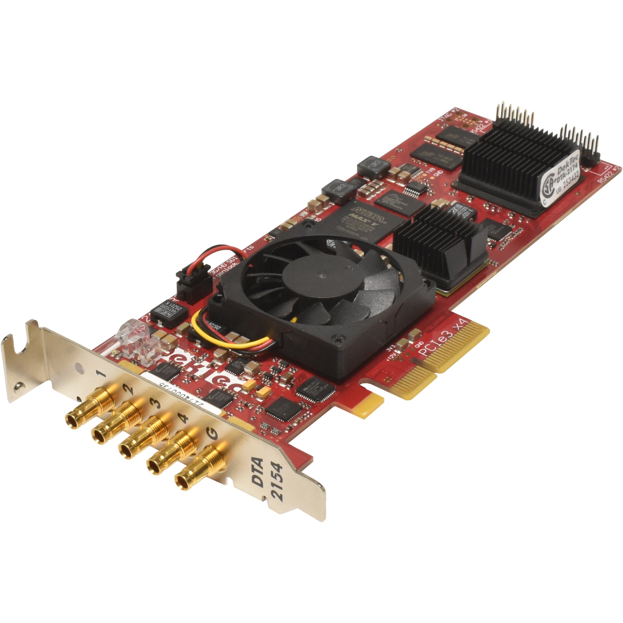 DekTec DTA-2174 R2 Quad 3G / HD SD / ASI Ports for PCle LP - Piospartslap
