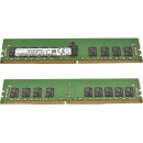 32 GB Samsung 2x 16GB 1Rx4 PC4-2666V-RC2-12 Server RAM...