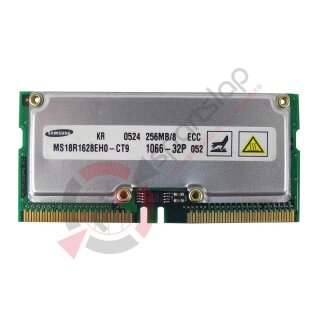 Samsung MS18R1628EH0-CT9 256MB/8 160-Pin 1066MHz RDRAM SORIMM Memory Module