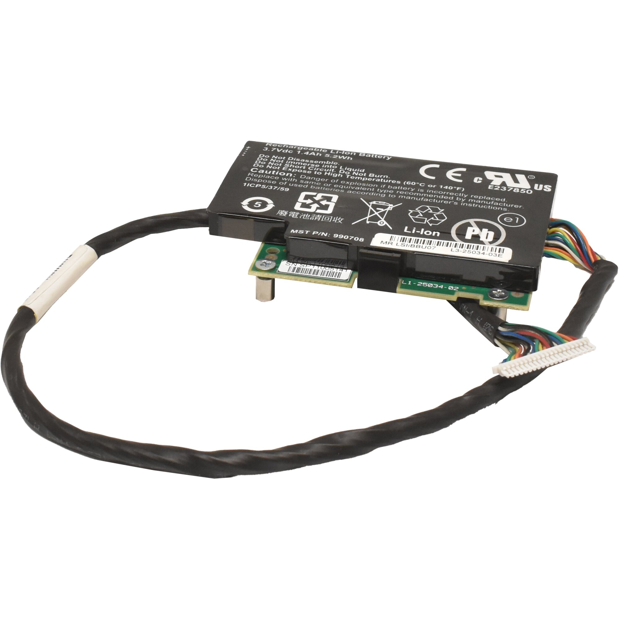 Lsi Battery LSI MR LSliBBU07 Backup Battery For MegaRAID Controller L3-25034-0 ...