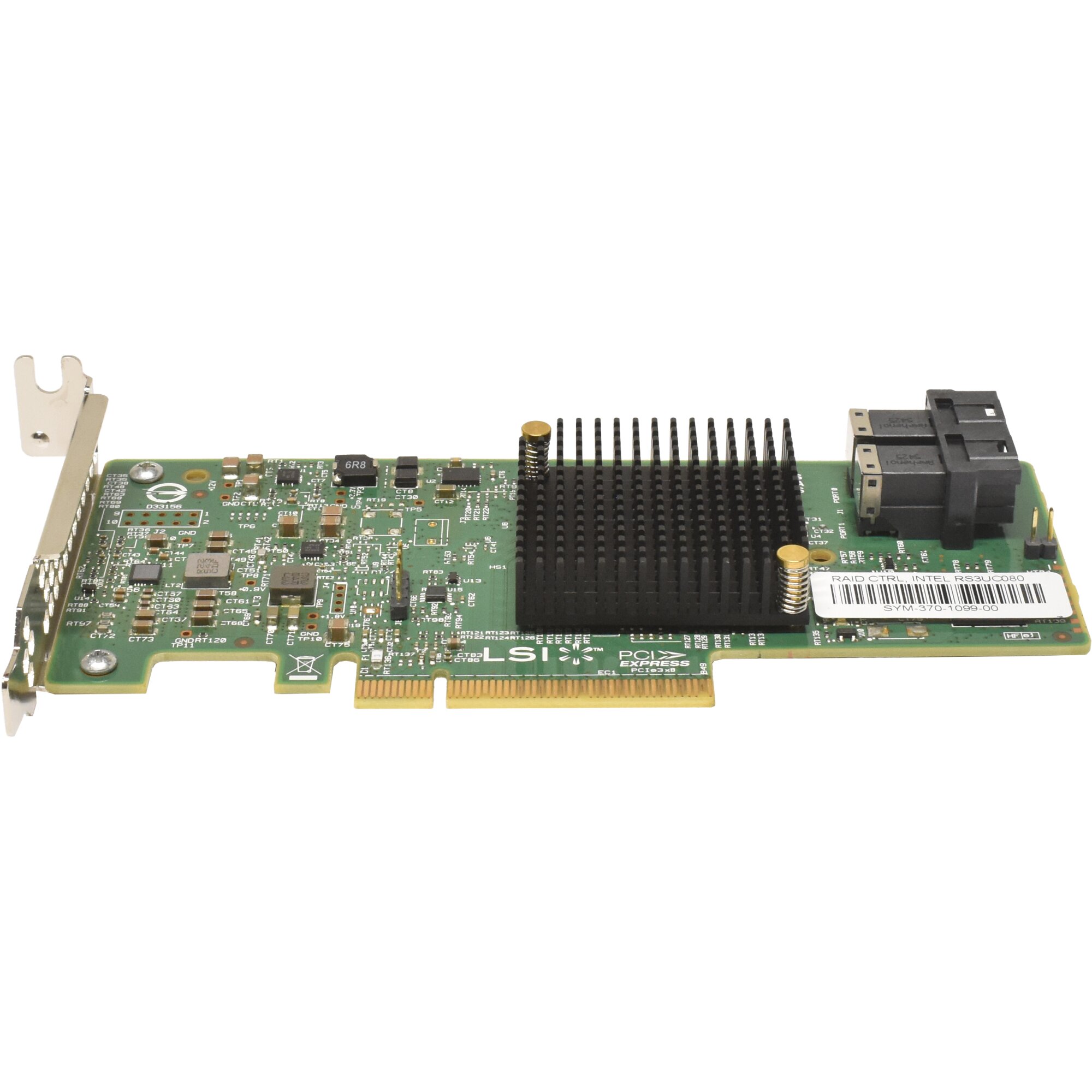 Intel RAID Controller SATA / SAS 12G PCIe x8 RS3UC080 H10156-151 FP ...