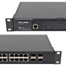 TP-Link TL-SG3424 JetStream 24-Port RJ-45 GE L2 Managed Switch 4x 1G SFP Rack Ears Housing damaged