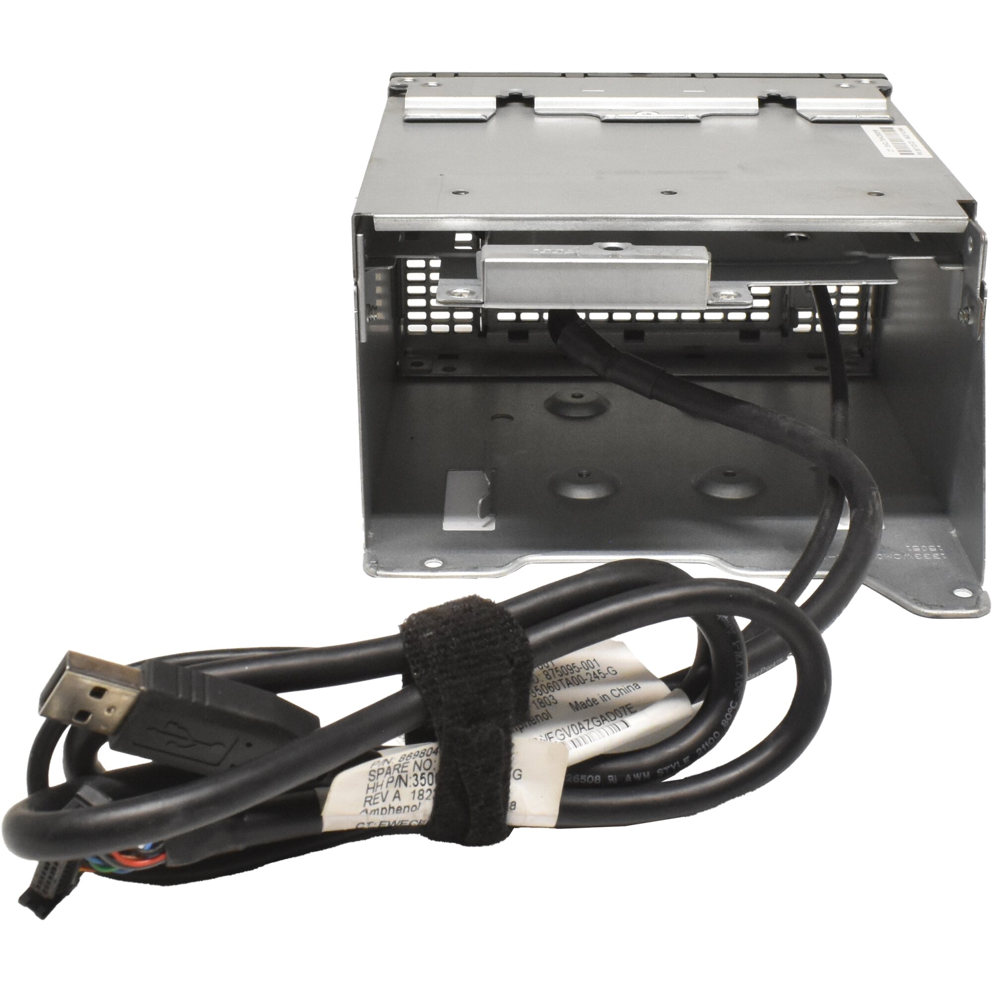 HP DL380 G10 Media Bay Cage DVD Display Port 2x USB 867120-001 + Kabel ...