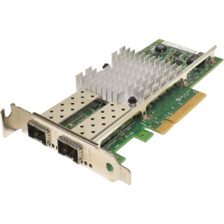 DELL Intel X520-DA2 FC Dual-Port 10GbE PCIe x8 Netzwerkkarte 0VFVGR 0XYT17 LP