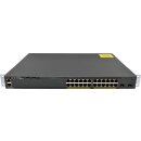 Cisco WS-C2960X-24PD-L 24-Port PoE+ RJ-45 GE Switch 2x 10G SFP+ Rack Ears