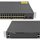 Cisco WS-C2960X-24PD-L 24-Port PoE+ RJ-45 GE Switch 2x 10G SFP+ Rack Ears