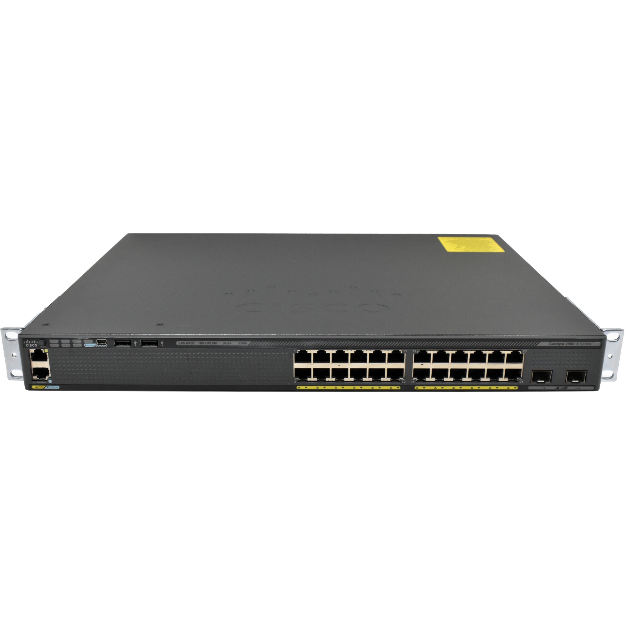 Cisco WS-C2960X-24PD-L 24-Port PoE+ RJ-45 GE Switch 2x 10G SFP+ Rack ...