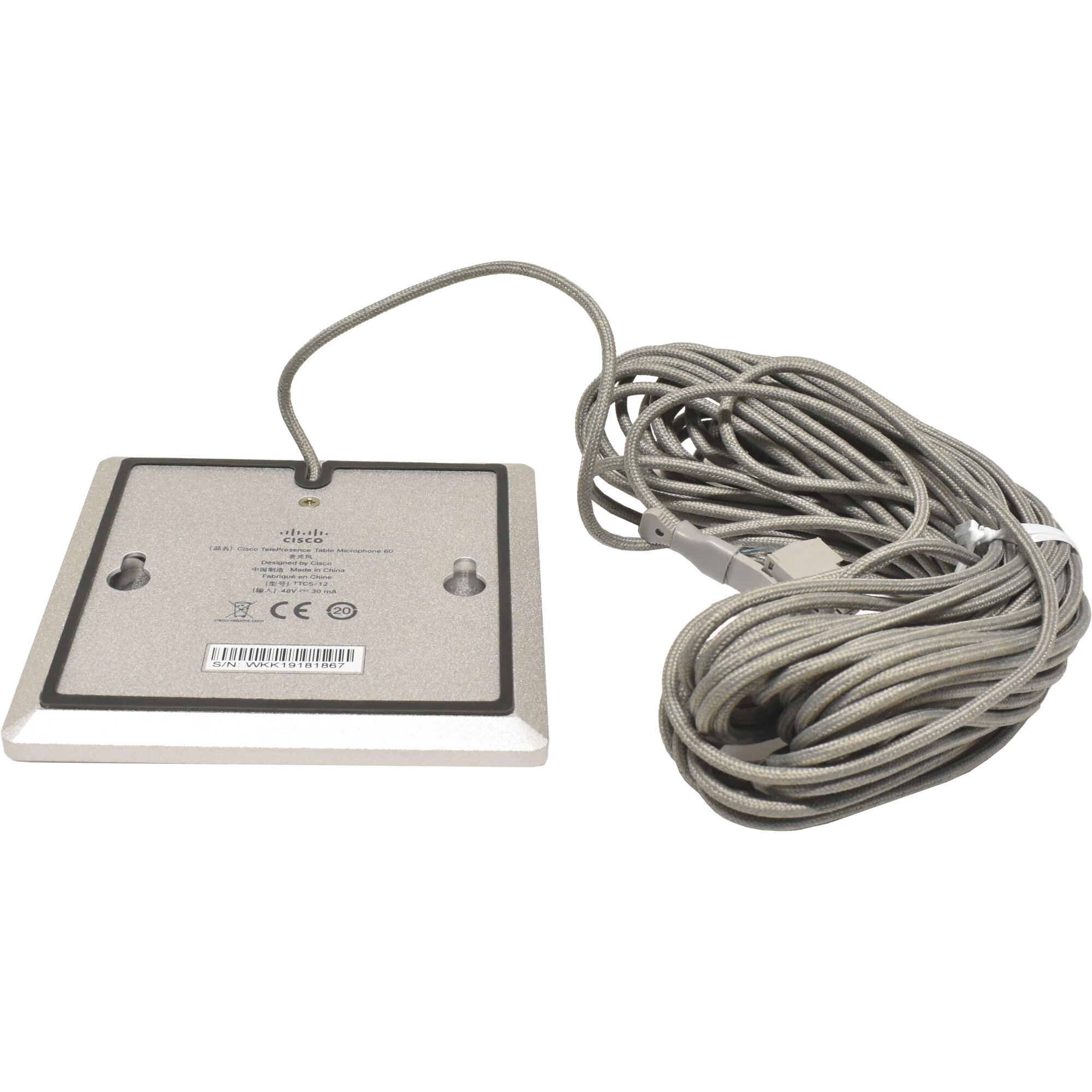 Cisco Telepresence Tischmikrofon 60 CTS-MIC-TABL60 TTC5-12 für MX700 ...