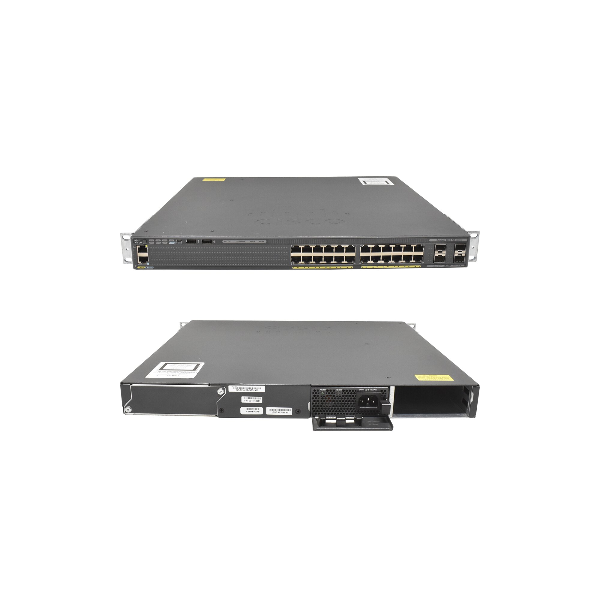 Sfp Fuel Rack Cisco WS-C2960XR-24PS-I 24-Port PoE+ GE 4-Port SFP GE 1x PSU Rack Ears ...