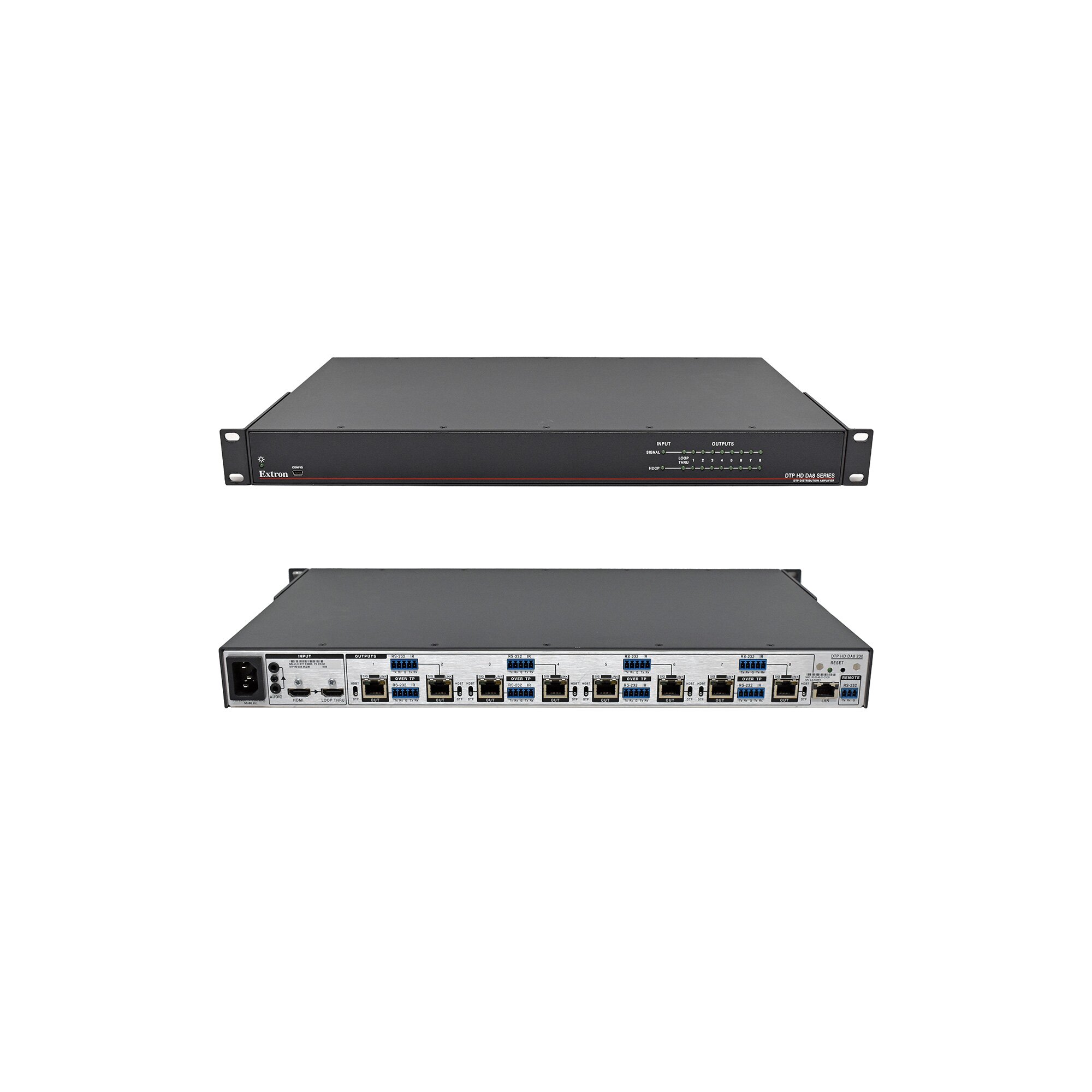 Extron Rma Extron DTP HD DA8 4K 230 60-1438-01 HDMI to DTP DA with eight outputs ...