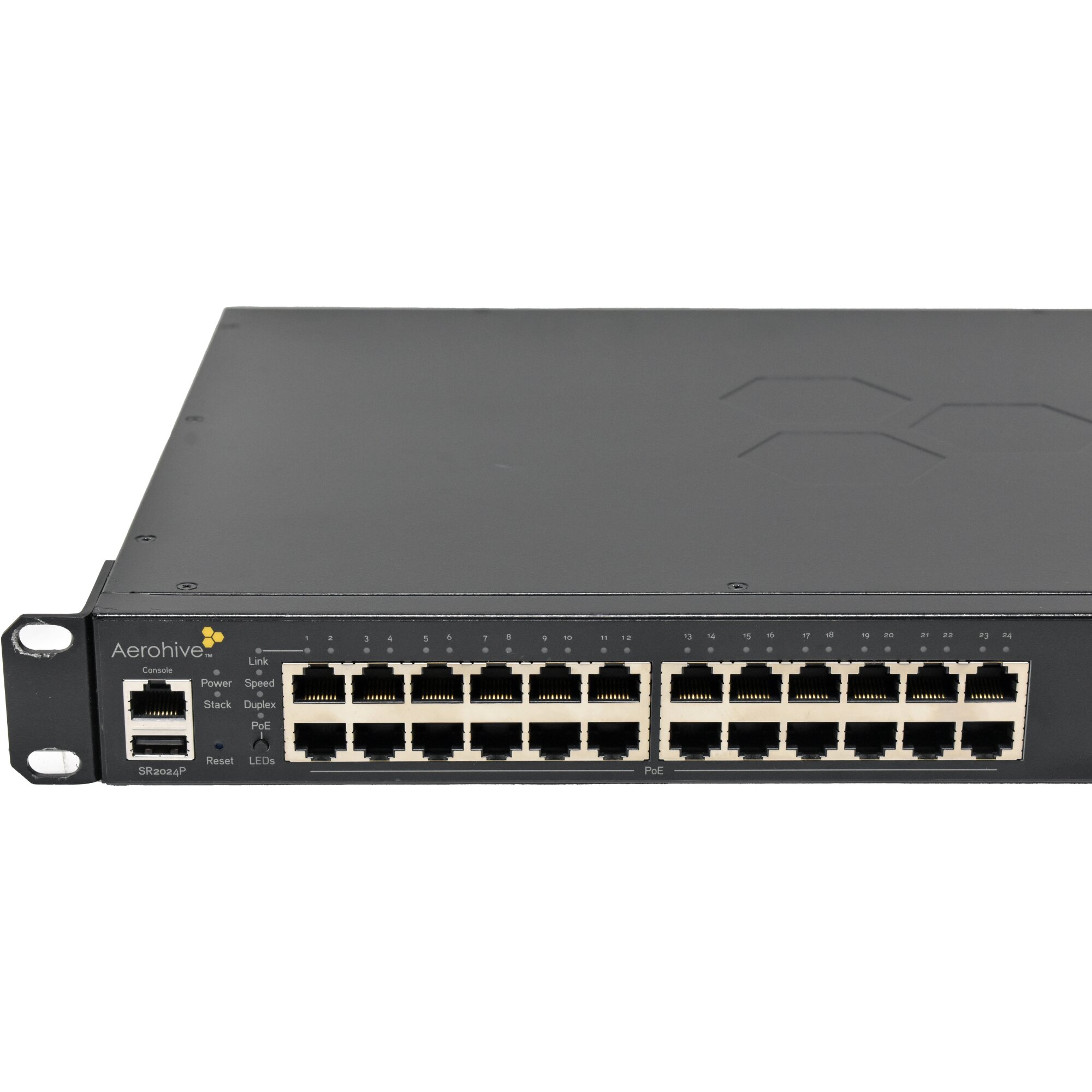 Sfp Fuel Rack Aerohive AH-SR2024P 24-Port PoE+ RJ-45 GE Switch 4x 1G SFP +Rack Ears ...